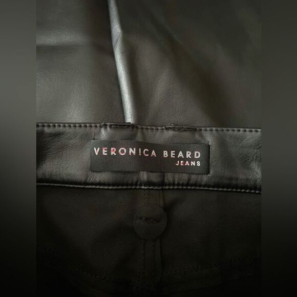 Veronica Berad Maera Extra High Rise Skinny Faux Leather Pants size 27 - Picture 9 of 13